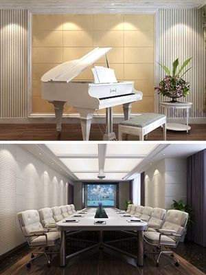 鹽城木塑吸音板用在美術(shù)館吸音降噪