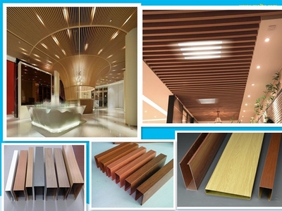 條形頂部裝飾,鋁方通吊頂,土黃木紋鋁方通生產(chǎn)商
